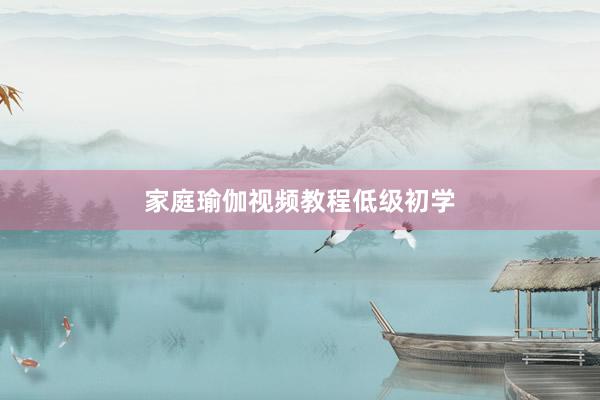 家庭瑜伽视频教程低级初学